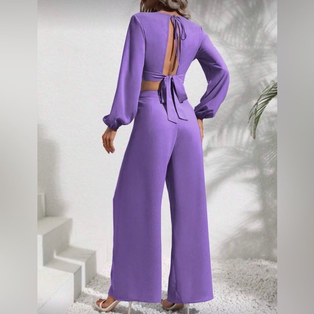 Elegant Purple Women's Jumpsuit